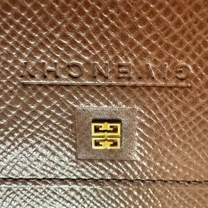Givenchy Textured Brown Leather Bag